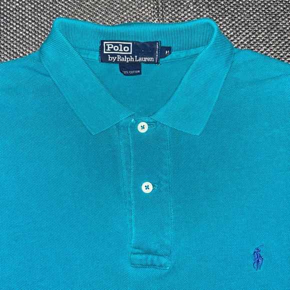 Polo Ralph Lauren Other - 90s Polo Ralph Lauren Men's Teal Polo Shirt
